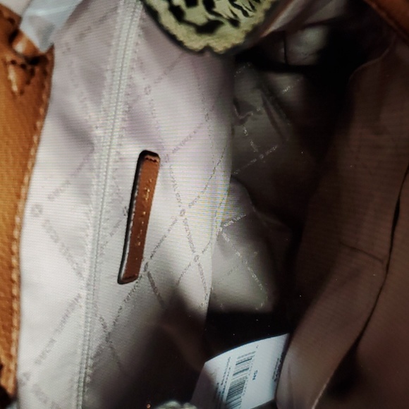 NWT Michael Kors Abby Signature Jacquard Large Cargo Backpack BG/EB/LUGG - Picture 10 of 14